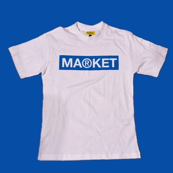 China Town Market NEW MARKET STUDIOS Box Logo T-Shirt Size M - Picture 1 of 2